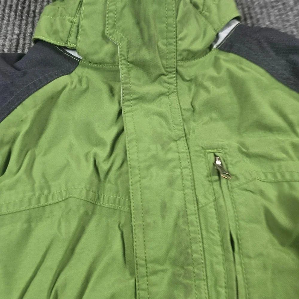 L.L. Bean Jacket Boys Large 6X 7 Green Hooded Insulated Ski Snow Thinsulate